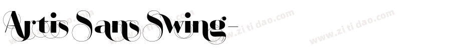 Artis Sans Swing字体转换